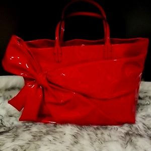 Valentino Red Lacca Bow Tote from Nordstrom